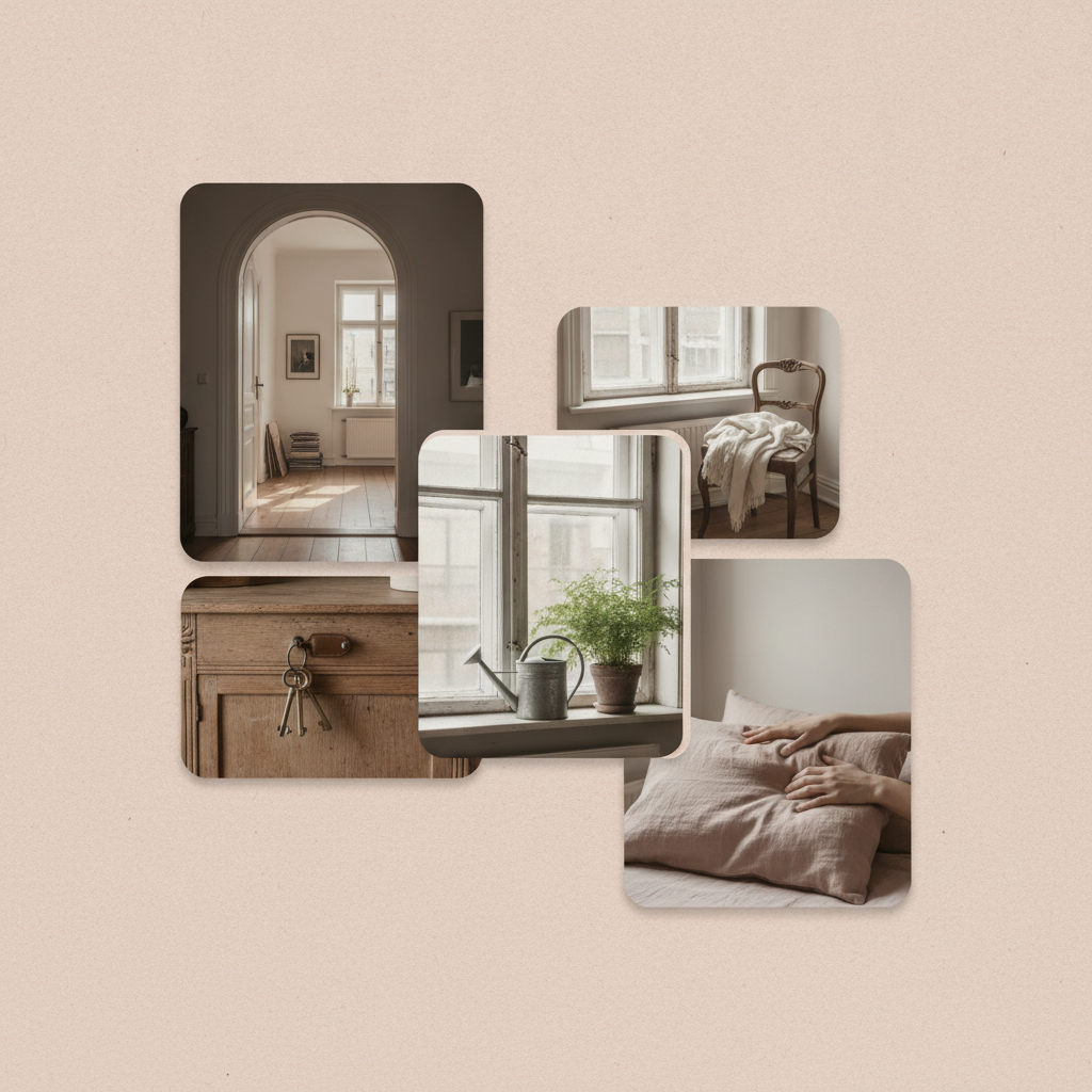 Moodboard: warmes Vormittagslicht in einem Wohnraum